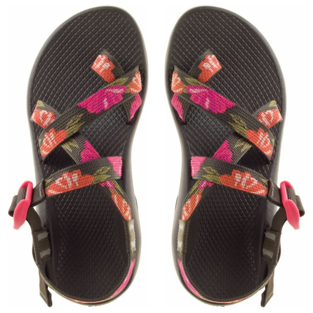 Womens size 11 Chaco Sandals pink flower hibiscus